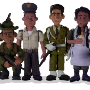 Historias en plastilina de policías víctimas del conflicto armado