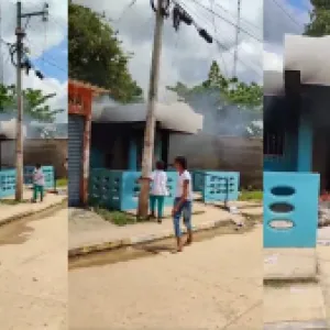 Video: Por supuesto "fraude electoral", incendiaron la casa de cultura de Tiquisio, Bolívar