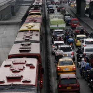 Bogotanos permanecieron cerca de cinco días en trancones durante 2023