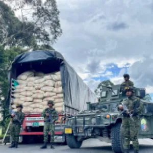  Ejército recupera más de 32 toneladas de café tipo exportación en el Cauca