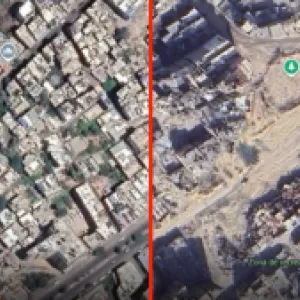 El antes y el después de la "aniquilación": imágenes satelitales muestran el drástico cambio de la Franja de Gaza tras los ataques israelíes