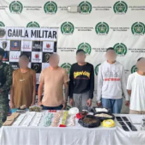 Golpe a la banda La Cordillera en Piedecuesta, Santander