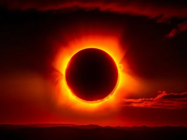 Un eclipse solar ocurre cuando la luna pasa entre el sol y la tierra.