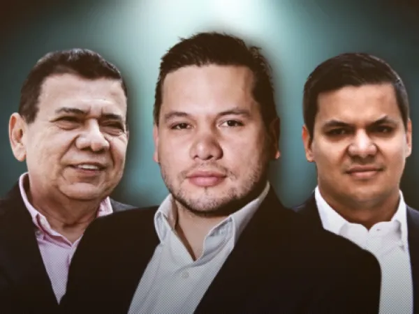 Gabriel Calle Demoya, Andrés Calle Aguas y Gabriel Enrique "Kike" Aguas, los líderes de la poderosa familia de Córdoba.