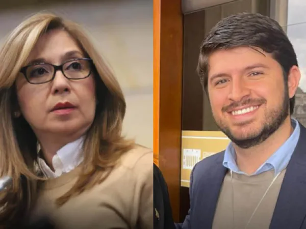 Norma Hurtado y Luis Miguel López Aristizábal. 